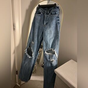 wild fable Super-High Rise straight Jean